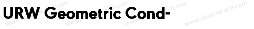 URW Geometric Cond字体转换